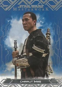 Tarjeta Base Paralela Azul "Chirrut Imwe" Star Wars Masterwork 2017: #18 - Imagen 1 de 1