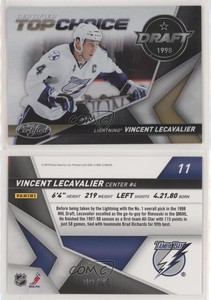 2010-11 Certified Top Choice Mirror Gold /25 Vincent Lecavalier #11