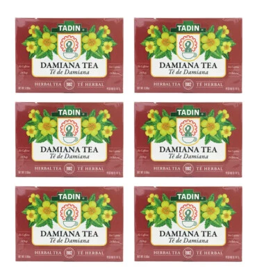 TADIN DAMIANA TEA 24 bolsas, 6 CAJAS / 144 BOLSAS Exp 12/2026 Foto 1 de 4