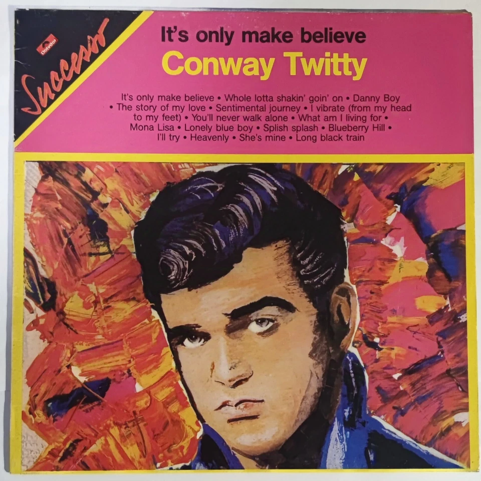 Conway Twitty – It's Only Make Believe -- LP vinile 33 giri Italia - Imagen 1 de 4