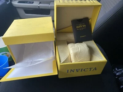 Yellow Invicta Watch Storage Box and Outer Box ((( It’s Huge!! ))) - Image 1 of 3