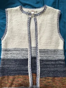 Chelsea & Violet Sleeveless Sweater Open Front Cardigan Size Small - Picture 1 of 8