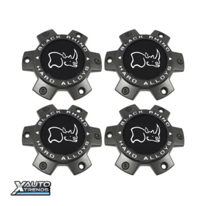 4 x Black Rhino Hard Alloys Gun Black Wheel Center Cap CCBR3613540FG - Picture 1 of 1