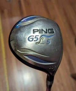 Ladies RH Ping G5L 5 Wood 22° Ladies Flex Aldila NV 55-L 350 Graphite 43" Pink - Picture 1 of 11