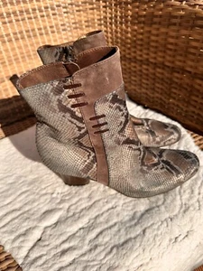***PETER KAISER Damen Stiefelette Größe 7 (40) Reptil *** - Bild 1 von 5