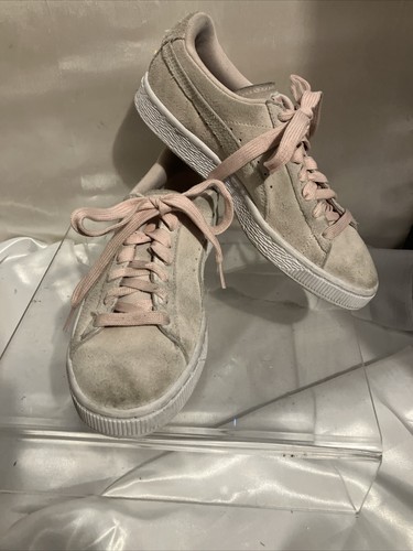 Sneakers basse classiche da donna rosa chiaro puma bianche taglia 7 euro 37 5