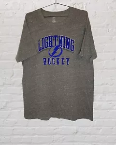 NHL lizenziertes Tampa Bay Lightning Hockey graues T-Shirt Größe 2XL - Bild 1 von 4