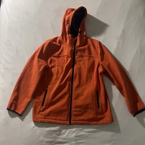 EVERLAST ORANGE RAIN AND SKI JACKET MENS SIZE 1X LIGHT DISTRESS - Picture 1 of 7