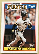 1988 Topps UK Minis American Baseball Barry Bonds Card #5 Pirates Mid-Grade O/C