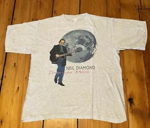 Camisa De Colección 1996 Neil Diamond Tennessee Moon Doble Cara Inglaterra Irlanda Tour - Imagen 1 de 9