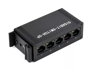Waveshare Industrial 5P Gigabit Ethernet Switch Full-Duplex 10/100/1000M - Photo 1/5