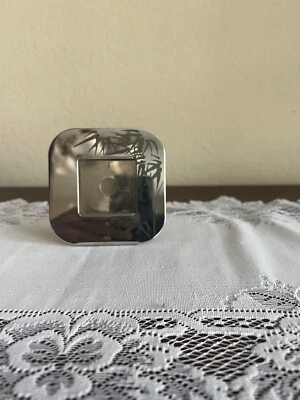 Marco de fotos italiano vintage de acero inoxidable - Sambonet Italia Foto 1 de 4