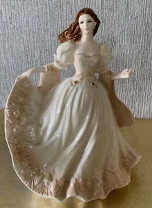 VALS VIENÉS PORCELANA HUESO REAL WORCESTER DAMA BRILLANTES OCASIONES PERFECTAS - Imagen 1 de 8