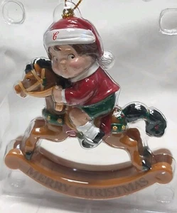 Vintage Campbell's Soap Kid On Rocking Horse Ornament 2005 - Picture 1 of 6