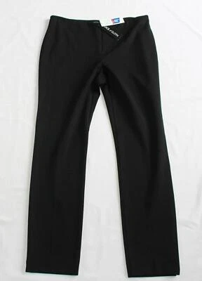 $218 New PEACE OF CLOTH Ankle Pant Women's 8 Black JASMINE SLIM Stretch Flat NWT - Image 1 of 4