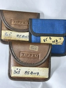 Tiffen 3 X 3 Inch Square 3 Filters 85 BN3/ BN6/ BN9. All With Original Case. - Picture 1 of 2