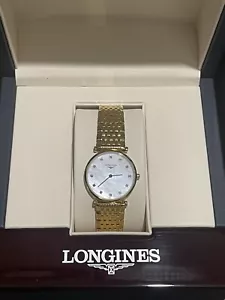 BRAND NEW Longines La Grande Classique Gold Ladies Watch - Pearl & Diamonds - Picture 1 of 4