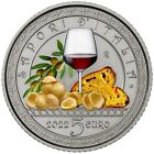 Euromünze Apulische Orecchiette 2022 - 5 Euro Italien - Kupfer-Nickel ST