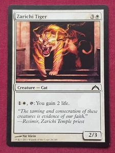 Magic The Gathering GATECRASH ZARICHI TIGRE tarjeta blanca Magic The Gathering - Imagen 1 de 2