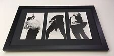 ROBERT LONGO Men In The Cities 👠👠 Three Images Matted And Framed -B&W Vintage.