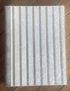 Hair-on-Cowhide, Notebook, Mini Journal, Silver Metallic 15x20x2cm - Picture 1 of 6