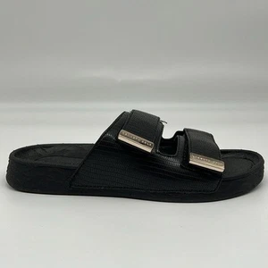 Sandalias Kenneth Cole Reaction negras Nova dos bandas correderas correas ajustables 6 - Imagen 1 de 11