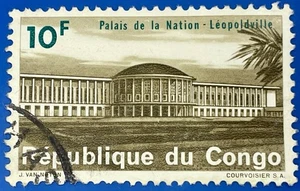 Kongo 1964 10F Palace of The Nation Sc-508 gebraucht #W5 - US-Verkäufer - Bild 1 von 1