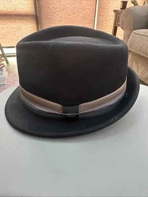 Sombrero Fedora de Lana Scala Outback Four Seasons Fieltro Negro X-Grande 1917 Biltmore Foto 1 de 4