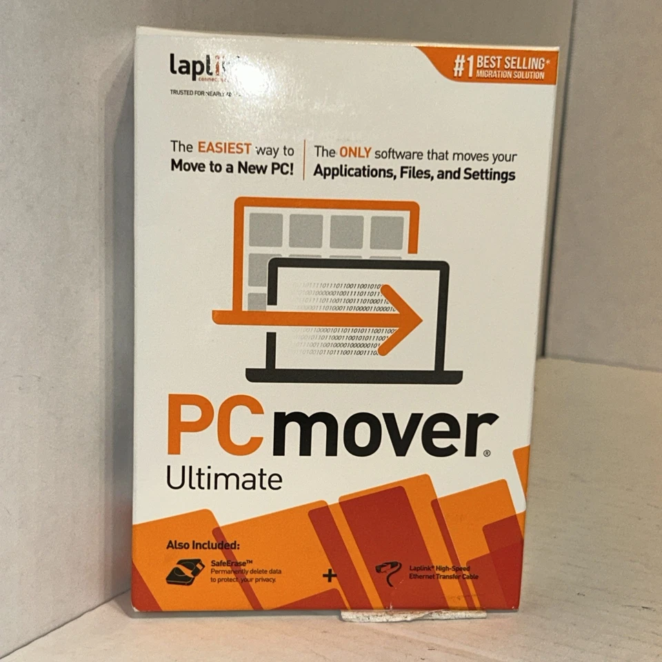 Laplink PC Ultimate for Windows 10 8 7 Vista and XP w/ High-Speed Cable