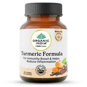 Organic India Turmeric Formula - 60 Veg Caps Ayurvedic Herbal Natural -Fast Ship - Picture 1 of 24