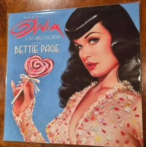 OLIVIA CALENDAR 2018, Sealed, New, Queen of Pin-up, Sexy Bettie Betty Page Ozone - Picture 1 of 2