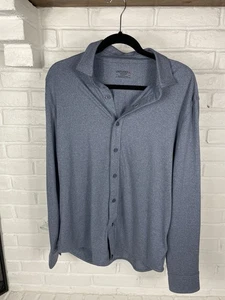 UNTUCKit Men’s Stretch Performance Button Down Shirt Medium Gray Slim Fit Casual - Picture 1 of 4