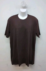 True Classic Crew Neck Straight Hem Short Sleeves Men's T Shirt Size XL Ganache - Picture 1 of 6