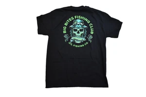 EE. UU. Camisa Negra Divertida Club de Pesca Big Bites para Hombres Fishing Co. Nueva S-3XL - Imagen 1 de 5