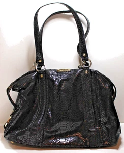 Michael Kors snakeskin print embossed hobo handbag - Picture 1 of 10