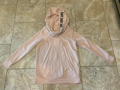 Sudadera con capucha rosa callejera SOHO New York & Co para mujer talla S "Love Love Love" Foto 1 de 4