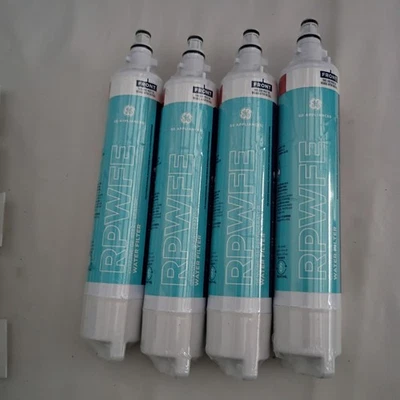 4 x Genuine GE RPWFE Refrigerator Water Filter, 4-Pack, With Chip - Image 1 of 4
