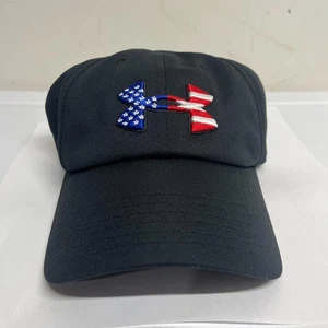 NUEVO CON ETIQUETAS NUEVO Sombrero Under Armour Blitzing Freedom Negro EE. UU. 1369809 Estrella Patriótica - Imagen 1 de 7