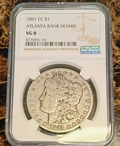 1891 CC MORGAN NGC VG8 BEAUTIFUL CIRCULATED COIN PRICED WELL AND FREE SHIPPING!✅ - Picture 1 of 4