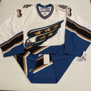Maglia CCM Autentica Maxime Ouellet Washington Capitals Screaming Eagle Bianca 46 - Foto 1 di 8