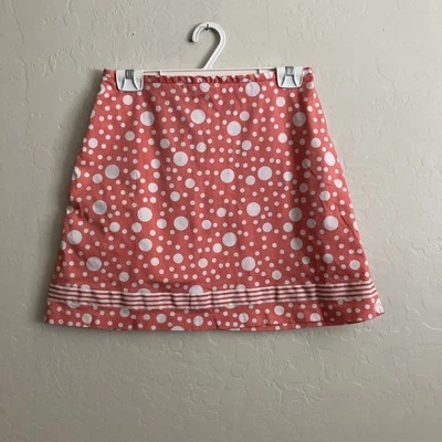 Larry Levine юбка skort женщин 8 розовый горошек мини линия эластичной опрятный - Изображение 1 из 4
