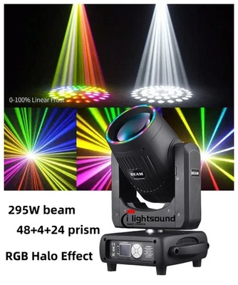 New 295W Sharpy Beam Spot Three Prism 48+8+24 Beam Moving Head Light for Dj show - Image 1 of 4