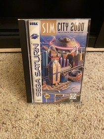 SimCity 2000 Sega Saturn 1995 - CIB Complete w/ Reg Card & Manual Tested Working