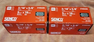 Menge 2 Senco D10BABN 20.000 Stück 3/16" Krone, 5/8" Bein Heftklammern, verzinkt - Bild 1 von 4