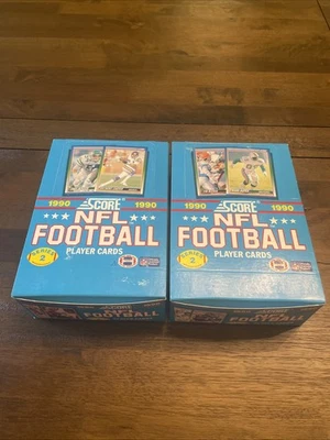 2  1990 Score NFL Football Series 2 Wax Box Player Cards - Image 1 of 3