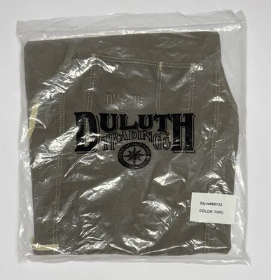 Duluth Trading Co Canvas Work Apron One Size Twig Style # 69133 NIP New - Image 1 of 4