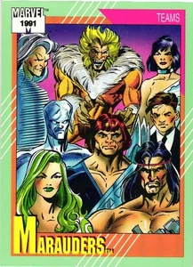 Marauders 1991 Marvel Teams Card - Picture 1 of 4