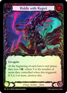 FAB RAINBOW FOIL Riddle with Regret - Tarjeta de alta mar # 256 - Imagen 1 de 1