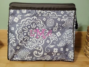 Thirty one Travel make up cosmetic Deluxe Beauty bag Woodblock Floral 31 - Picture 1 of 11