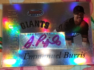 ALBERT PUJOLS - AUTO ERROR - ON 2007 EMMANUEL BURRIS - BOWMANS BEST #BBP57 1/1 - Picture 1 of 11